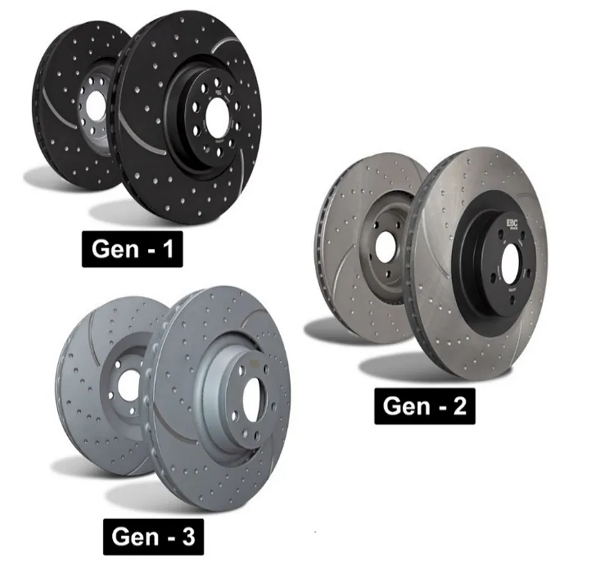 Cumpără online Discuri frână EBC Turbo Grooved, punte spate, GD7796