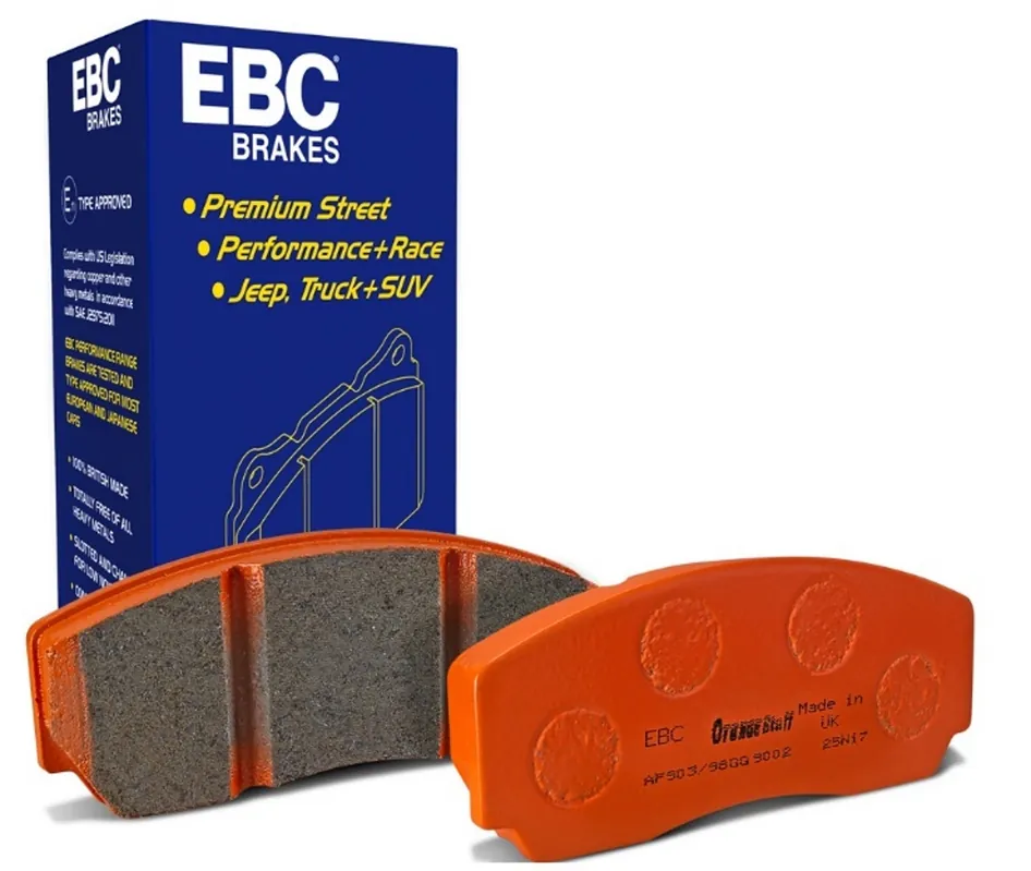 Livrare gratuită Plăcuțe de frână EBC Orangestuff, punte față, DP91482