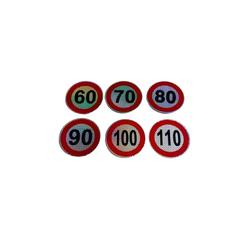 Abtibild indicator limita viteza, autocolant, holograma, diametru 14cm Expediere rapidă