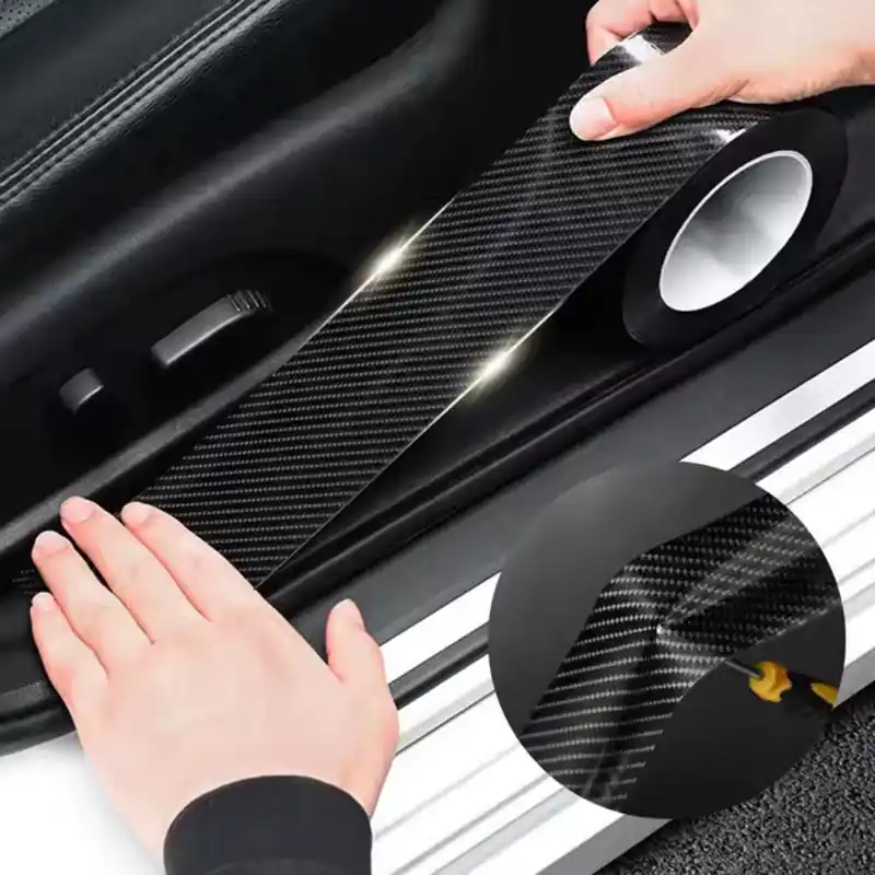 Doar azi Banda adeziva de carbon 5D lucios pentru protectie auto 5 cm x 5 m