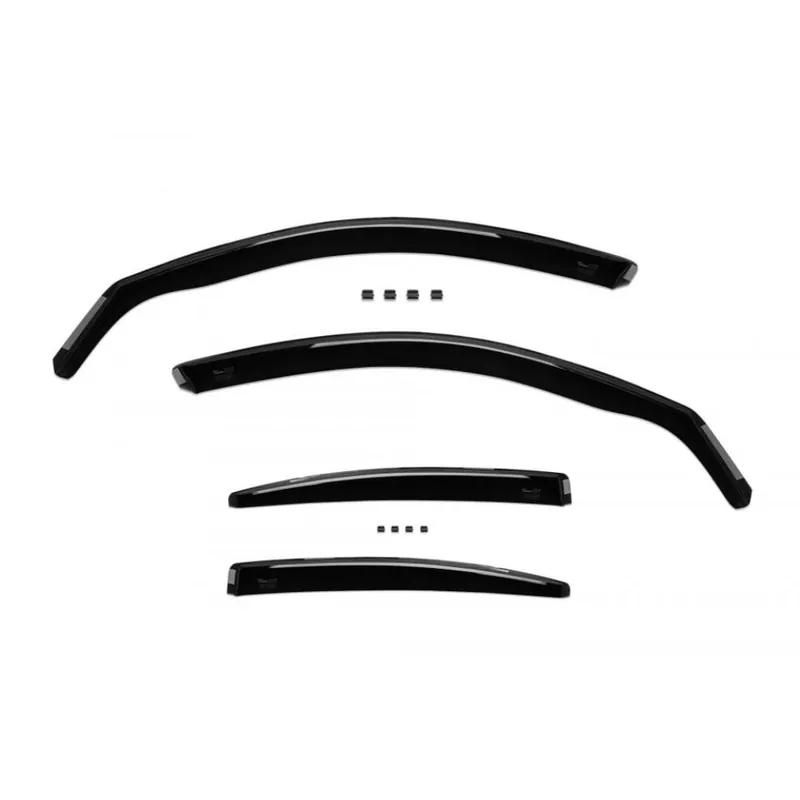 Set paravanturi auto compatibil NISSAN Qashqai II J11 5d 2013-2021 fata-spate, fumuriu transparent, HEKO Ofertă specială