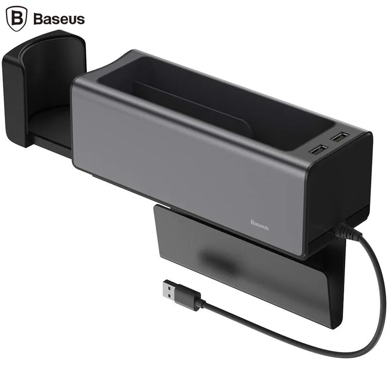 Organizator auto cu suport retractabil si 2 porturi USB, Baseus Comandă acum