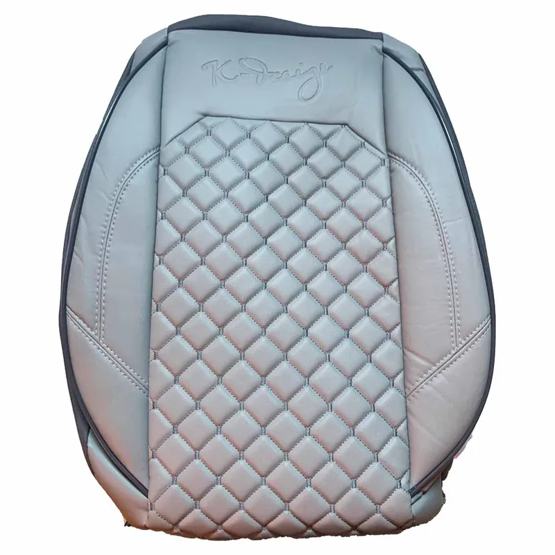 Huse scaune auto universale, piele sintetica, gri deschis cu insertie gri inchis Reducere extra