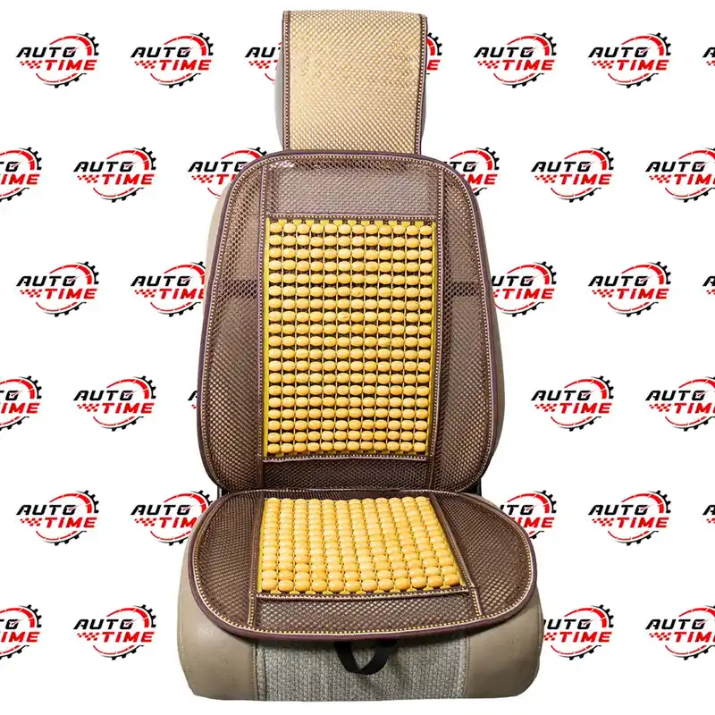 Husa scaun fata auto cu plasa si bile, universala, maro cu bej Ofertă exclusivă
