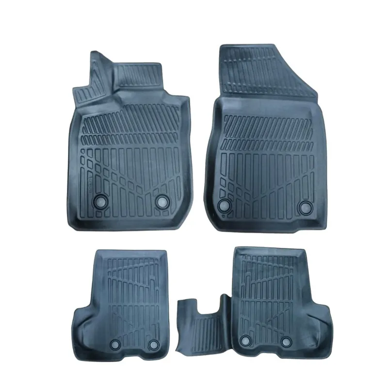Set covorase auto cauciuc compatibil DACIA Logan 2004-2012, forma tavita 3D Chilipir