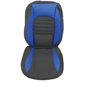 Huse scaune auto universale, stofa si piele sintetica, albastru cu negru Ofertă
