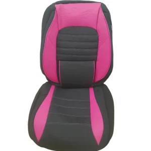 Huse scaune auto universale, stofa si piele sintetica, roz cu negru Ofertă specială