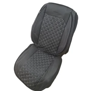 Preț redus Huse scaune auto universale, piele sintetica, negru cu cusatura gri