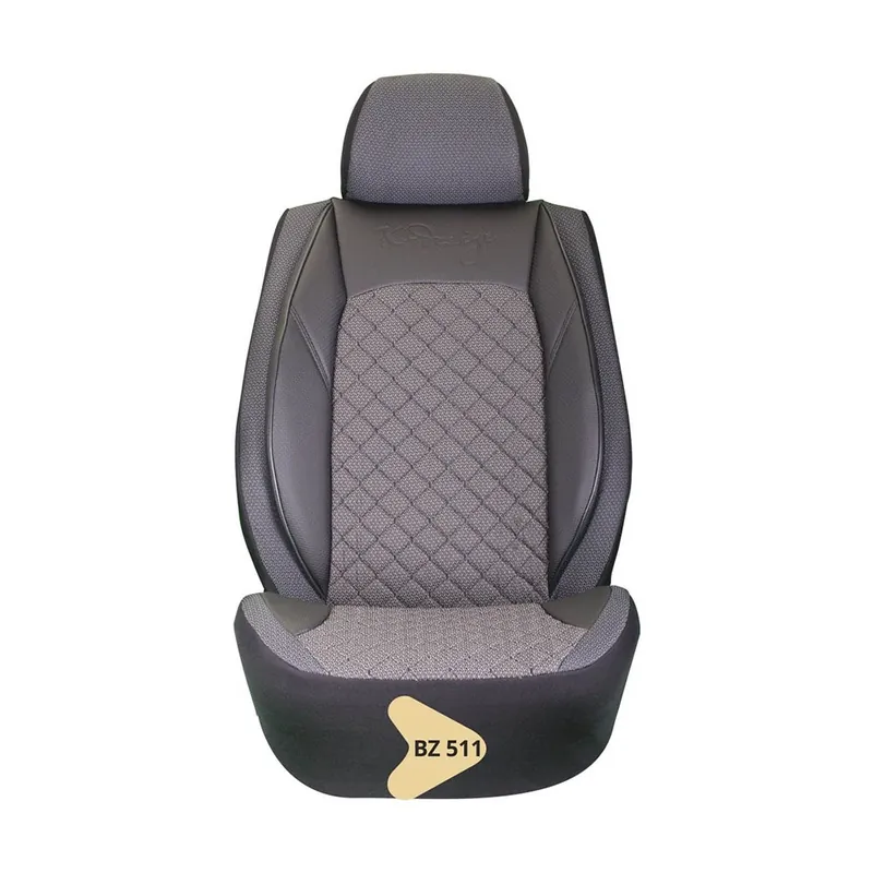 Ofertă limitată Huse scaune auto universale, stofa si piele sintetica, negru cu model gri