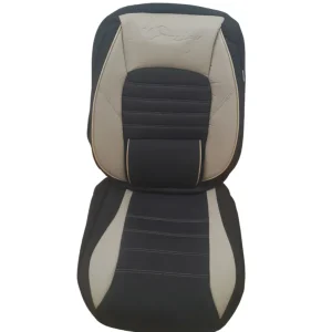 Huse scaune auto universale, stofa si piele sintetica, bej cu negru Ofertă exclusivă