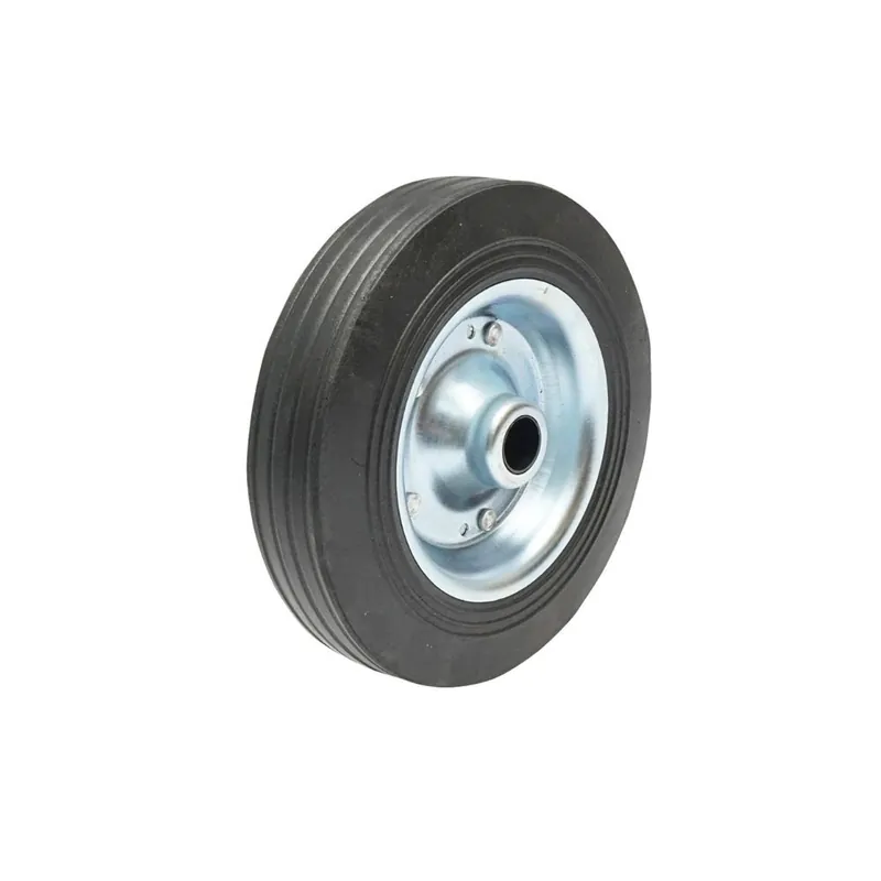 Roata de cauciuc 200X50mm cu janta metalica pentru roata de sprijin remorca prindere pe ax fi20mm Transport gratuit