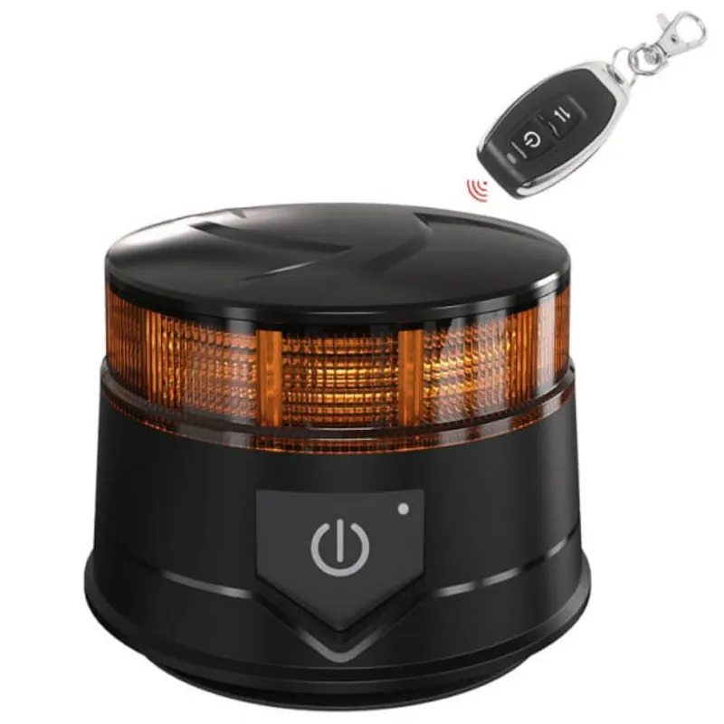 Girofar LED, prindere cu magnet, 14W, 12-24 V, cu acumulator, buton on-off si telecomanda, E-Mark Reducere specială