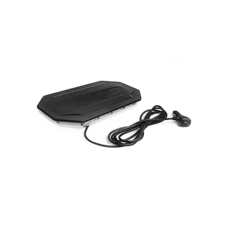 Rampa girofar slim 38x22cm, magnet, 68 LED-uri, 12-24V, 65W, cu mufa pentru bricheta Reducere extra