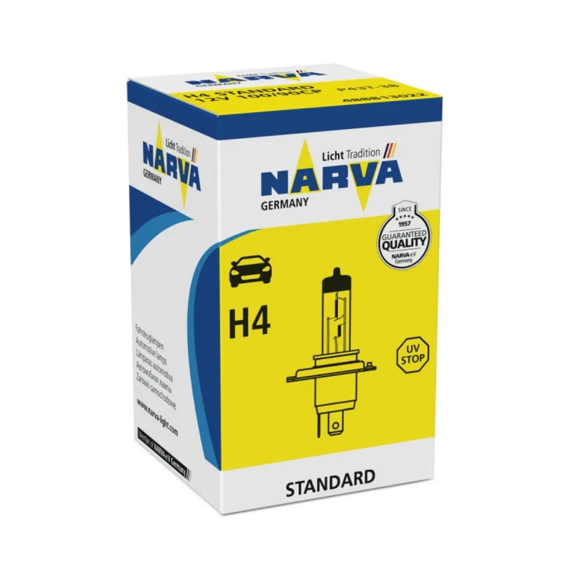 Bec auto Narva H4 Standard, 12V, 60/55W Livrare expres