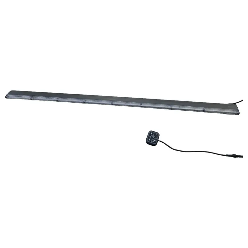 Vezi acum Proiector cu functie stroboscopica LED, 12-24V, 40W, 125 cm, lumina galben, cu telecomanda, super slim