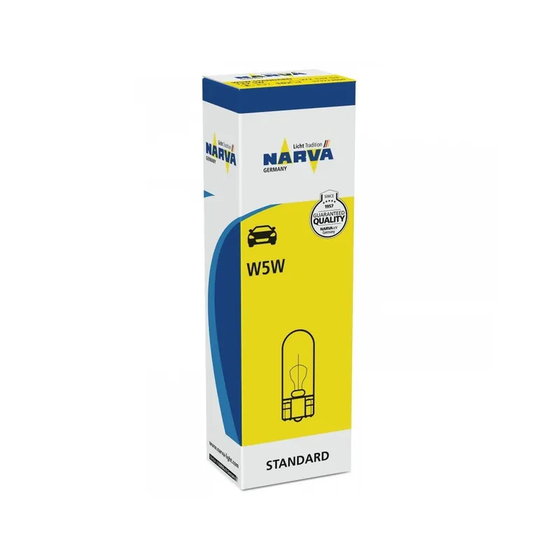 Becuri auto auxiliare pozitie W5W Narva Standard, 12/24V, 5W Discount