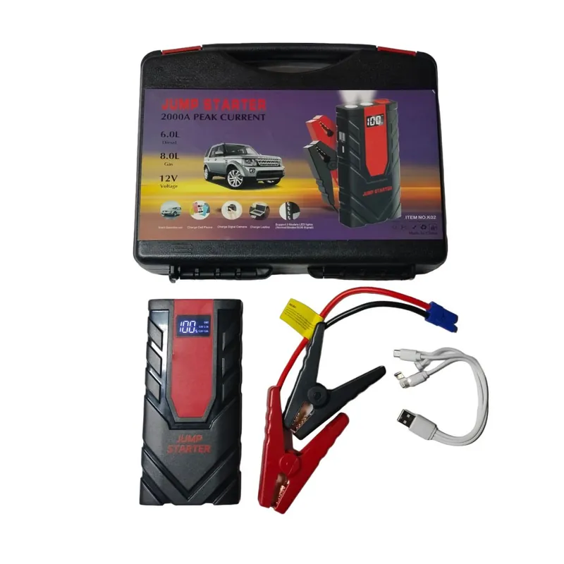 Starter auto multifunctional, acumulator extern, 2000A, clesti pornire, 12V Preț redus