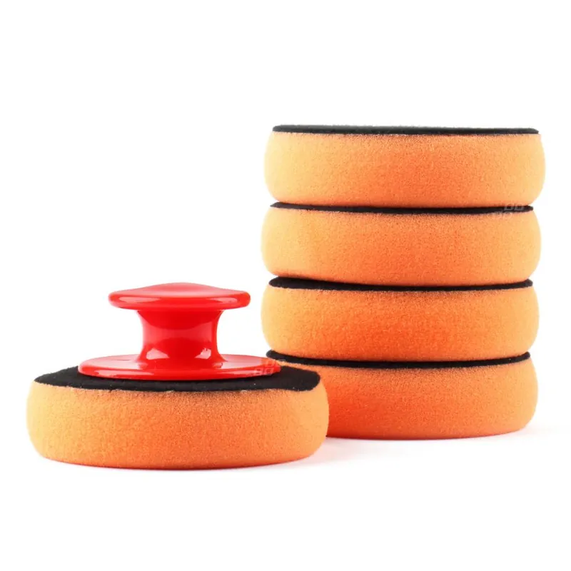 Set 5 bucati paduri aplicator polish, fi10 cu velcro, cu maner Retur ușor