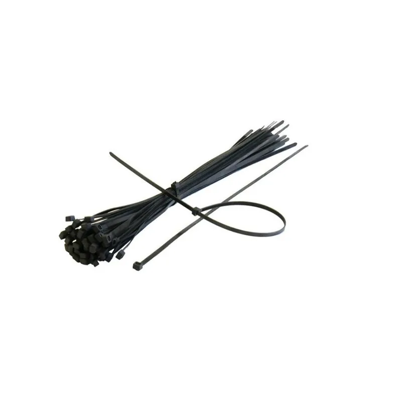 Ieftin Set 100 coliere din plastic, 4.8 x 380 mm, alb sau negru