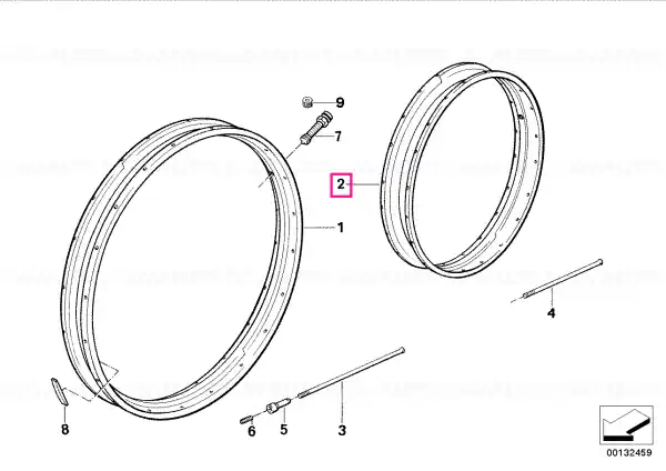 Reducere specială Rim, anodised, rear 4,00X15 MTH2
