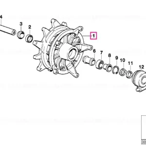 Wheel hub, front Cel mai bun preț