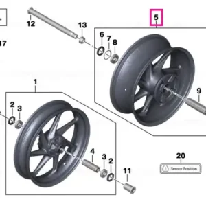 Vezi acum Wheel rim carbon rear 6.0X17