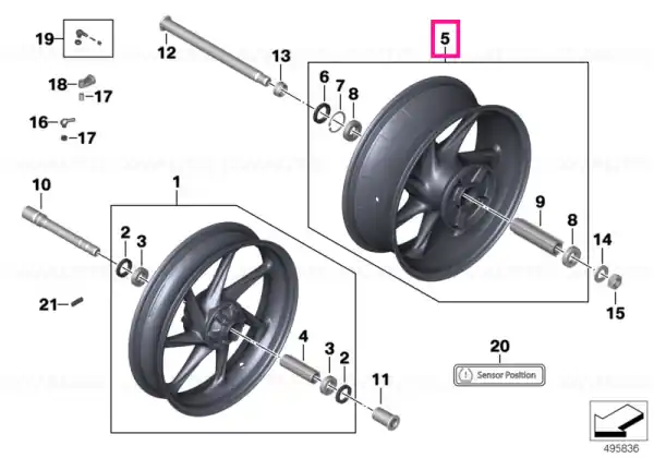 Vezi acum Wheel rim carbon rear 6.0X17