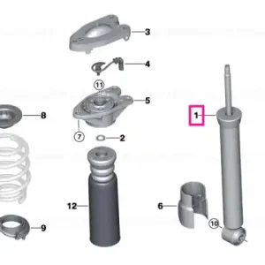 Bestseller Shock absorber, rear VDC
