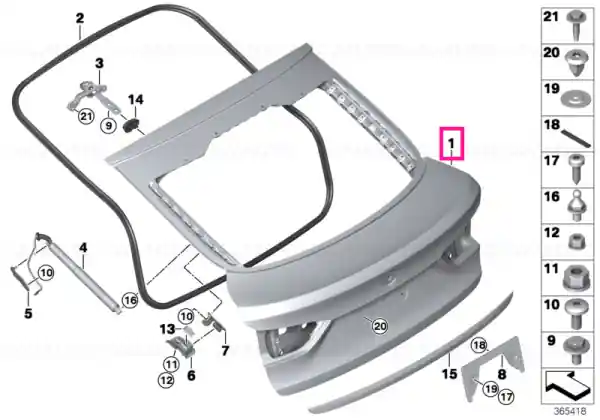 Noutate Trunk lid