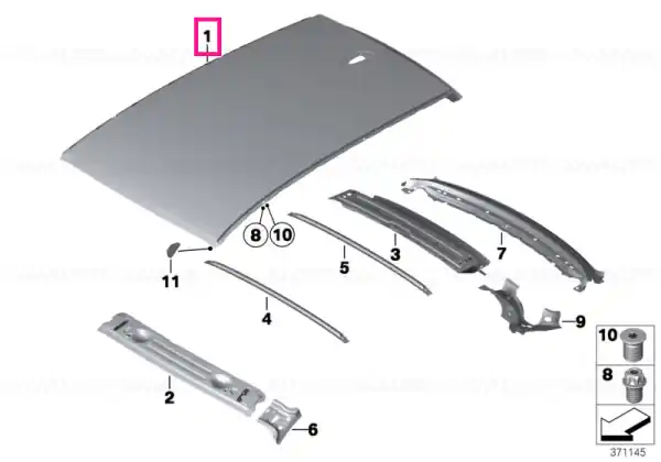 Disponibil imediat Roof panel