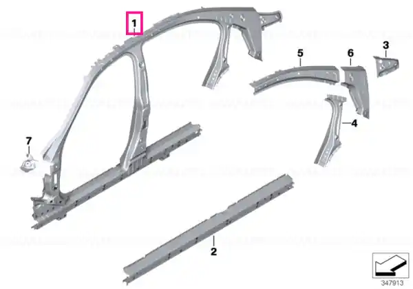 Side frame, middle left Super ofertă
