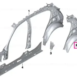 Wheel arch outer rear right Preț redus