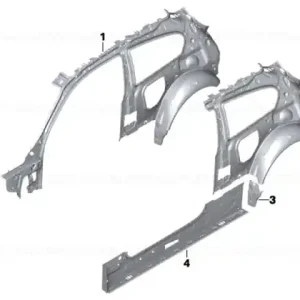 Wheel arch outer rear right Expediere rapidă