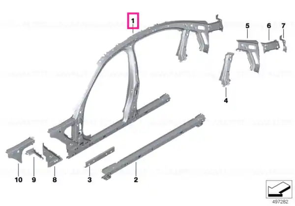 Nu rata Side frame, middle right