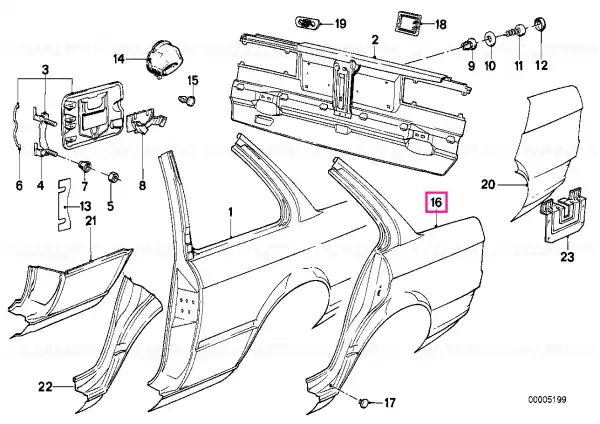 Right rear side panel Reducere