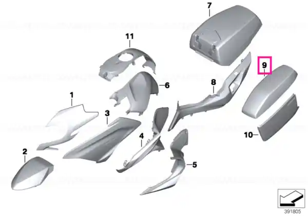 Bestseller Trim, primed, top - BMW Motorrad