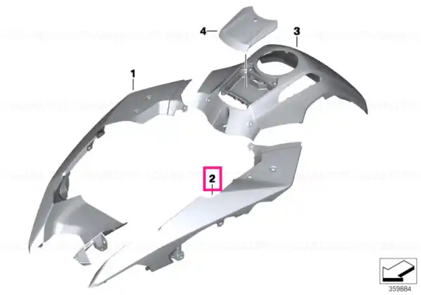 Preț mic Capac roată față, grunduit, stânga - BMW Motorrad