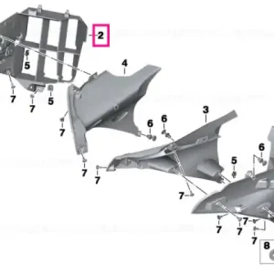 Vezi acum Radiotor trim panel right - BMW Motorrad