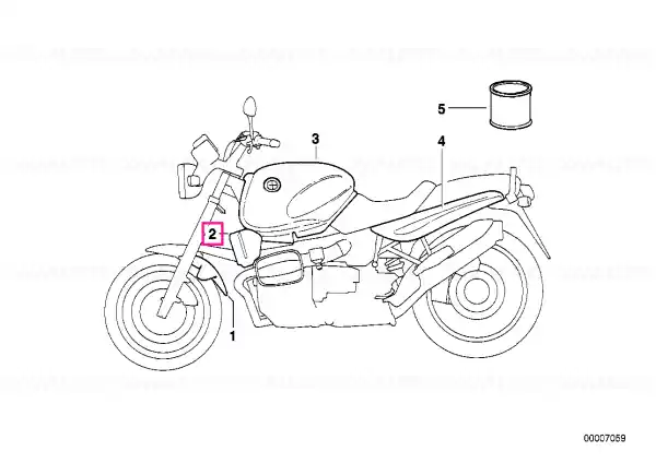 Trim panel left SILBER - BMW Motorrad Calitate înaltă