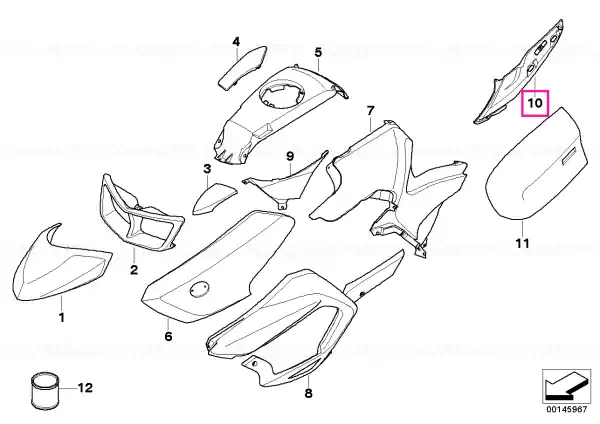 Rear lateral part, prime coated, right Transport gratuit