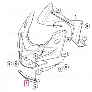 Air duct, oil cooler, primed Doar azi