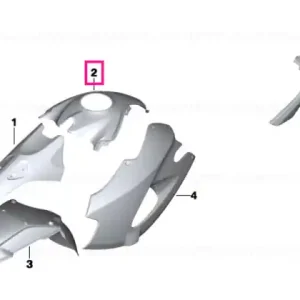 Acoperire rezervor centrala INDIGOBLAU - BMW Motorrad Doar azi