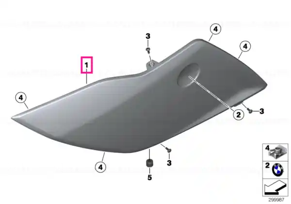 Fairing side section, right, primed Comandă acum
