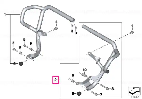 Preț promoțional Right engine protection bar