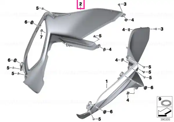 Ofertă de sezon Knee guard, primed, right - BMW Motorrad