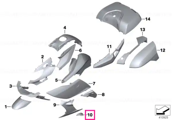 Capac aprimat, dreapta - BMW Motorrad Cel mai bun preț