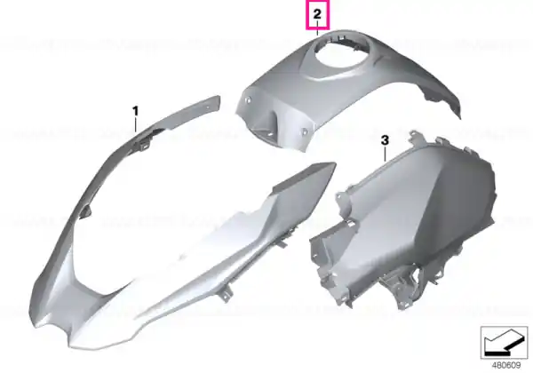 Discount Capac rezervor mijloc GRUNDIERT - BMW Motorrad