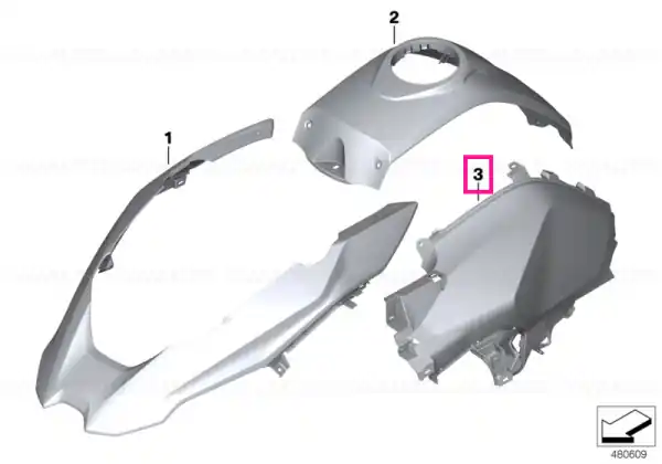 Tank trim, left GRUNDIERT - BMW Motorrad Comandă acum
