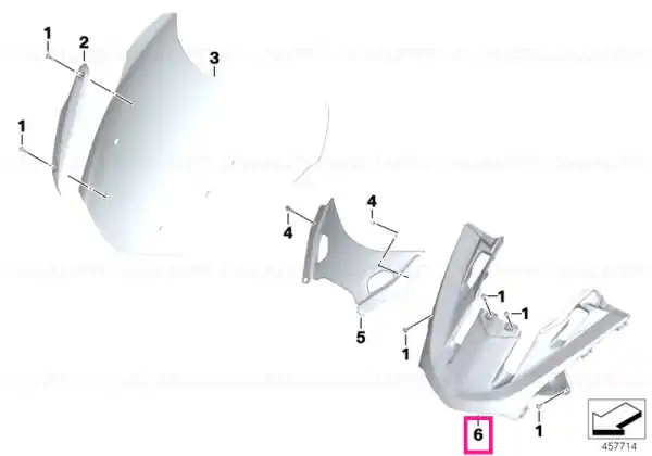 Livrare gratuită Capac reglaj parbriz - BMW Motorrad