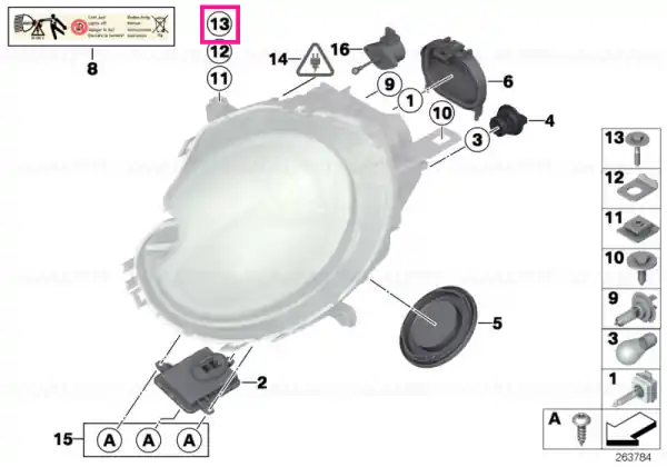 Șurub cu șaibă elastică M6X35 - BMW - Mini Cumpără online